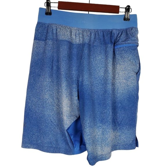 Lululemon Mens T.H.E. The Short 9" Linerless Shorts Med Blue Gym Athletic FLAW - Picture 2 of 14